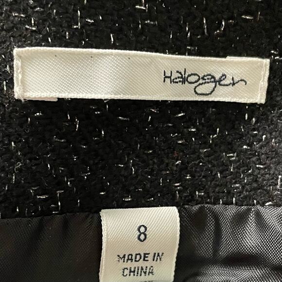 Halogen Silver Sparkle Black Skirt Size 8 - Picture 5 of 13